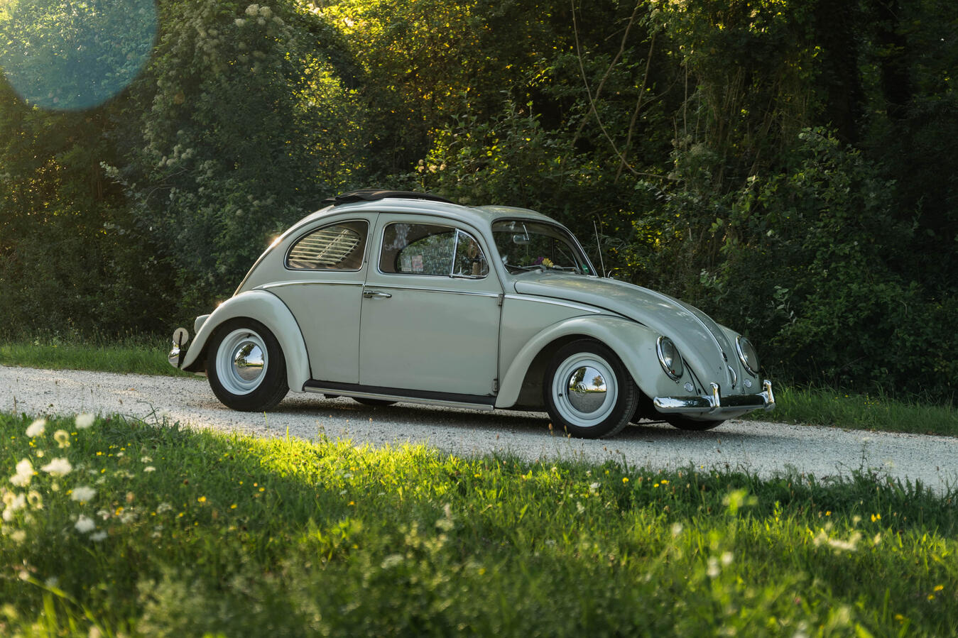 VW Käfer 1960 in klassischer Seitenansicht